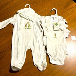 Little Me Bodysuits and Pajamas with hat
